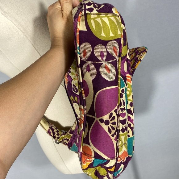 Vera Bradley Retired Plum Crazy Colorful Patterned Crossbody Shoulder Bag - Picture 14 of 16